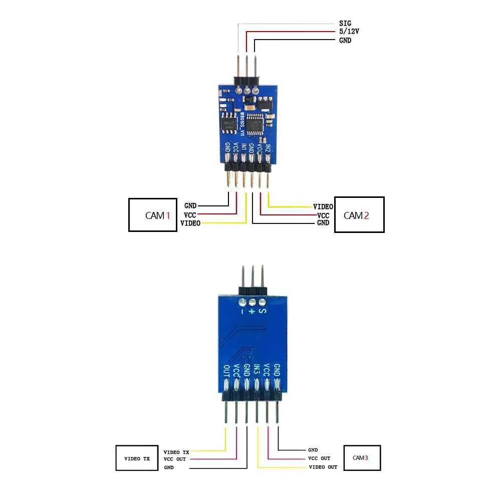 5.8G 3 Kanaals Video Switcher  - Drone Motor recensie en prijs