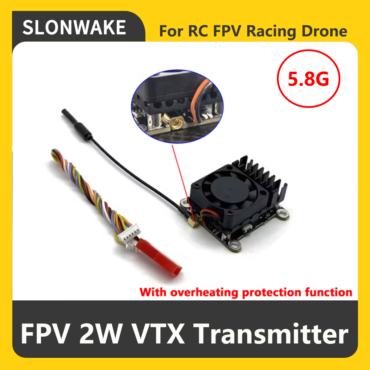 SLONWAKE 5.8G 2000mW FPV VTX Z - Drone Frame recensie en prijs